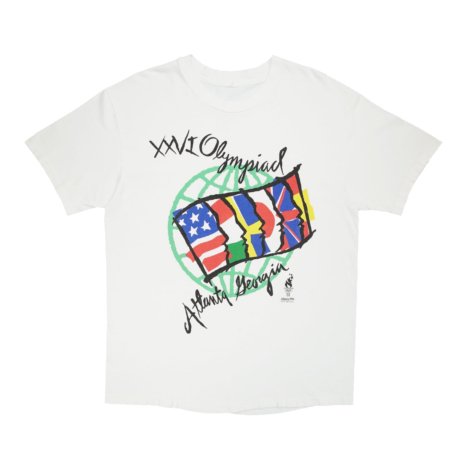 Vintage Atlanta 1996 Olympics graphic tee L