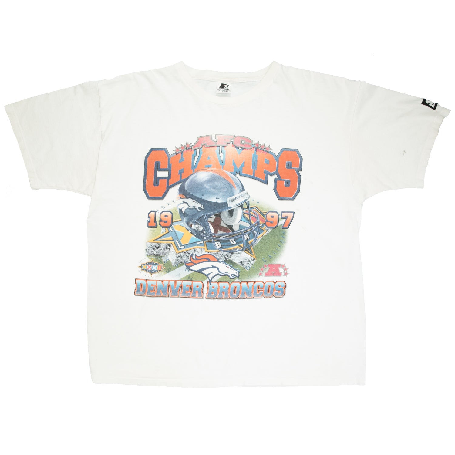 1997 Denver Broncos AFC Champs Starter tee XL/XXL