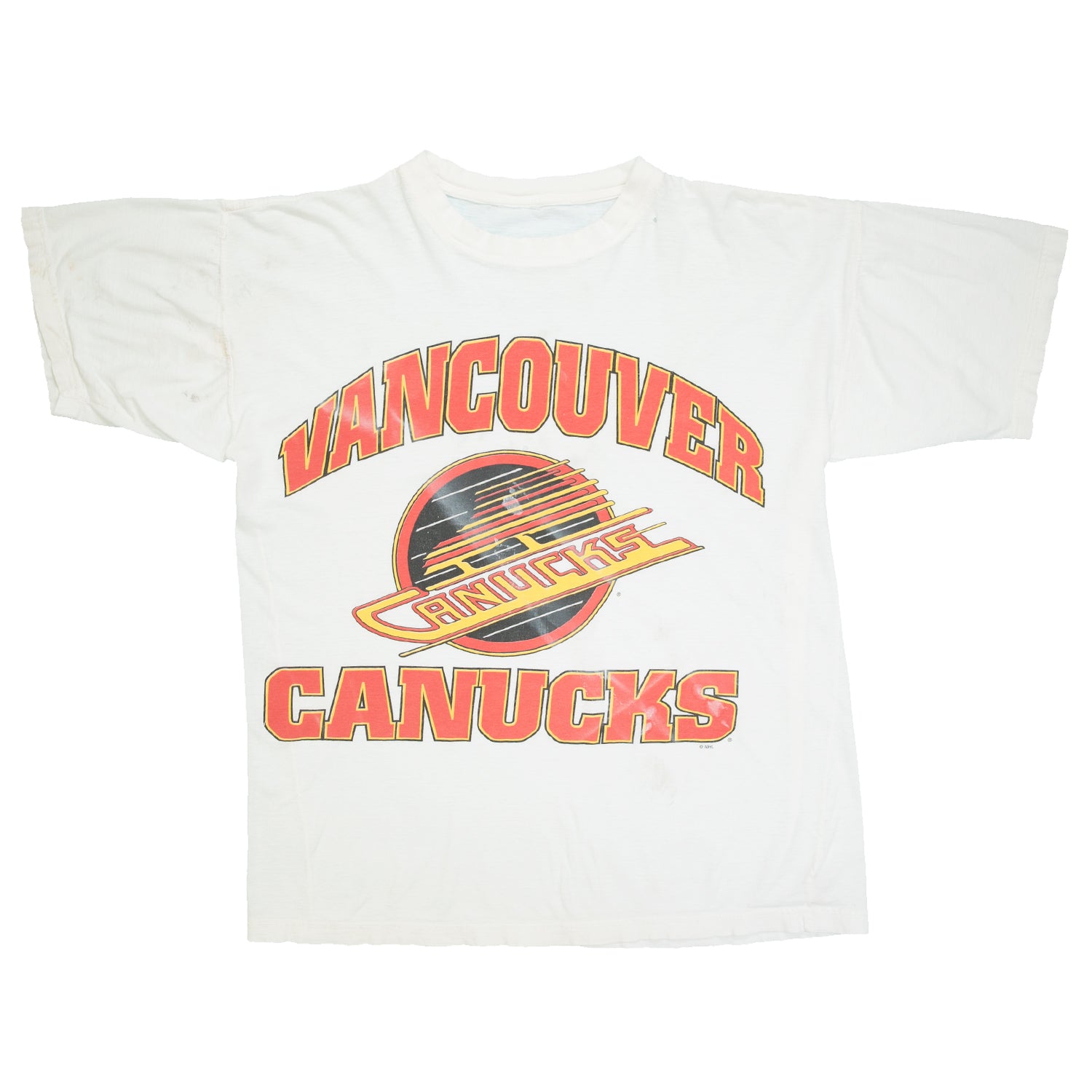 '90s Vancouver Canucks distressed NHL tee L