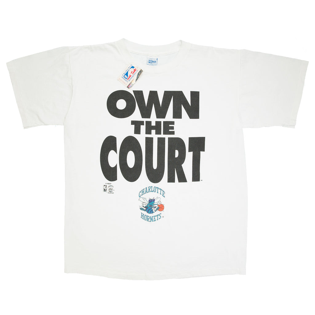 '90s Charlotte Hornets NBA deadstock Salem tee L/XL