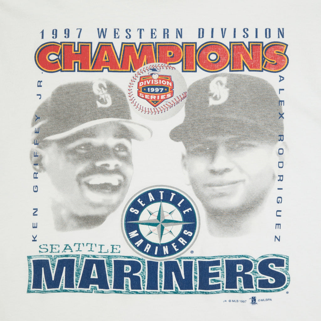 1997 Seattle Mariners Griffey Jr. & A-Rod MLB tee L