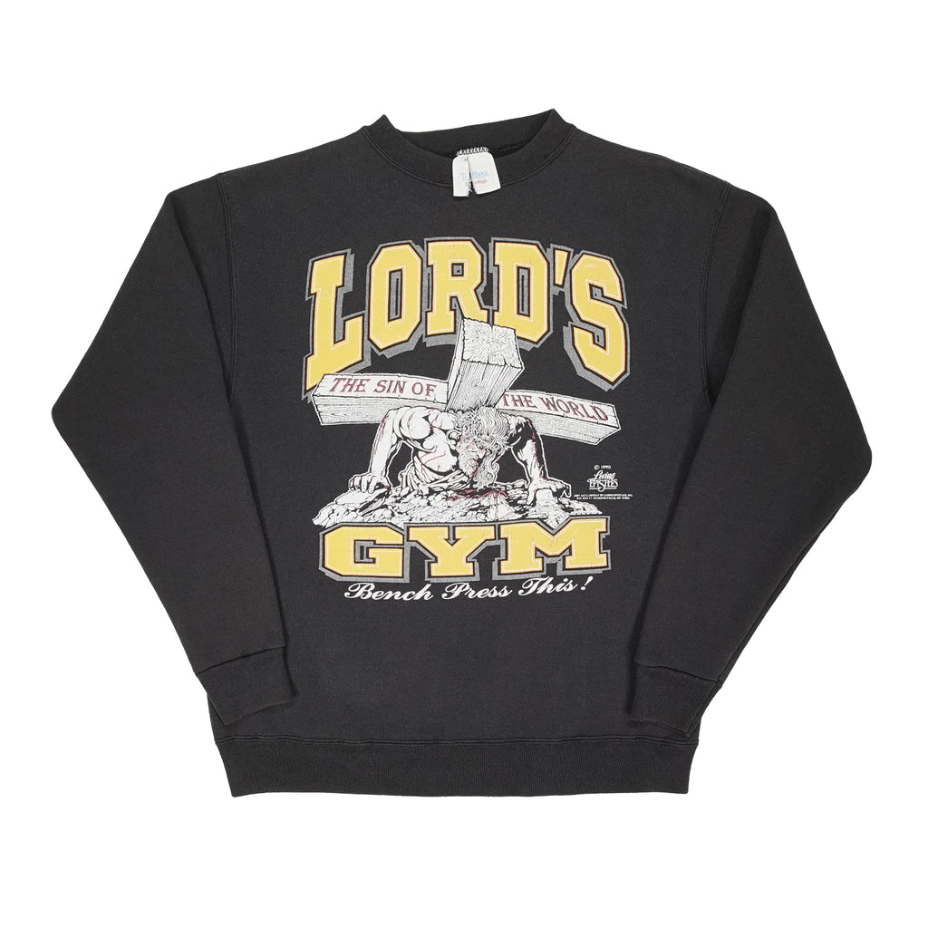 1990 Lord's Gym Jesus crewneck M