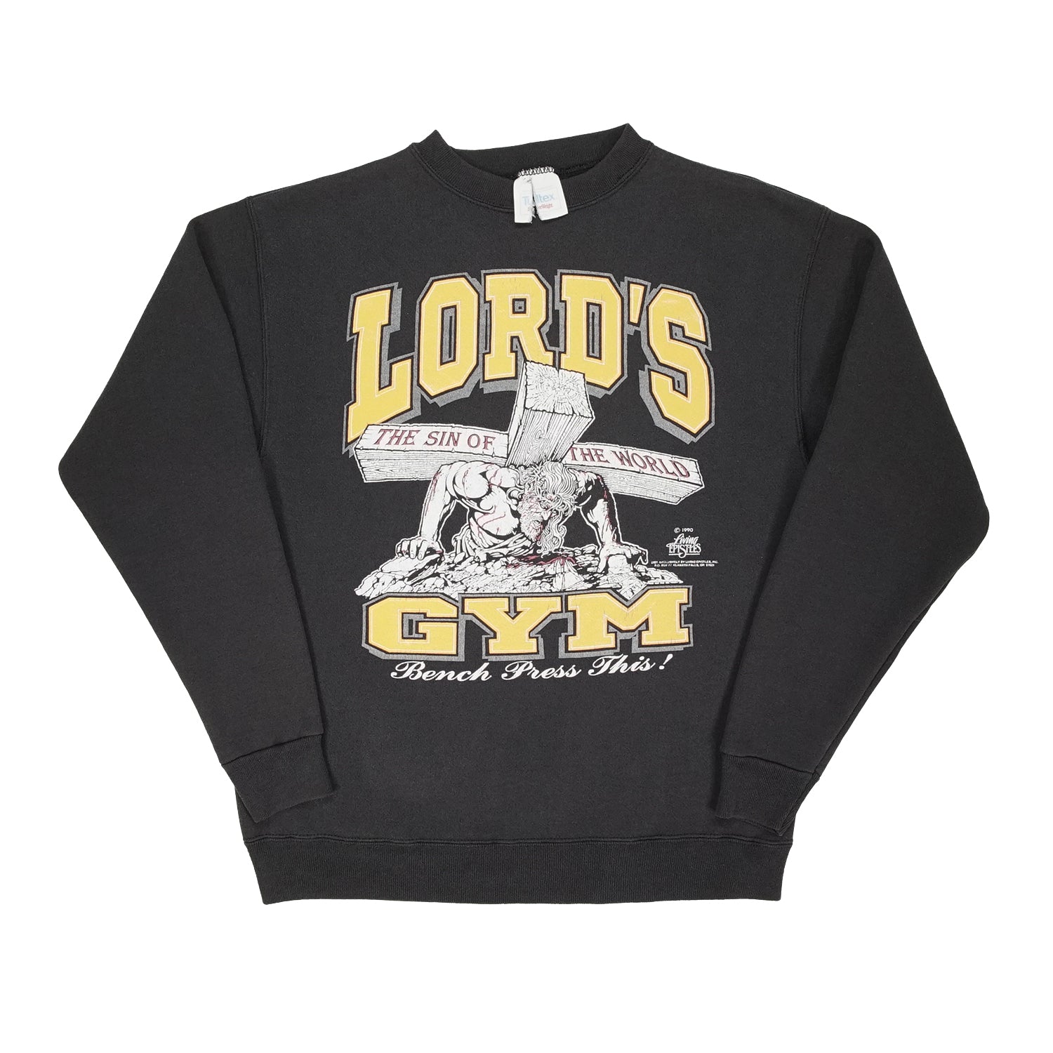 1990 Lord's Gym Jesus crewneck M