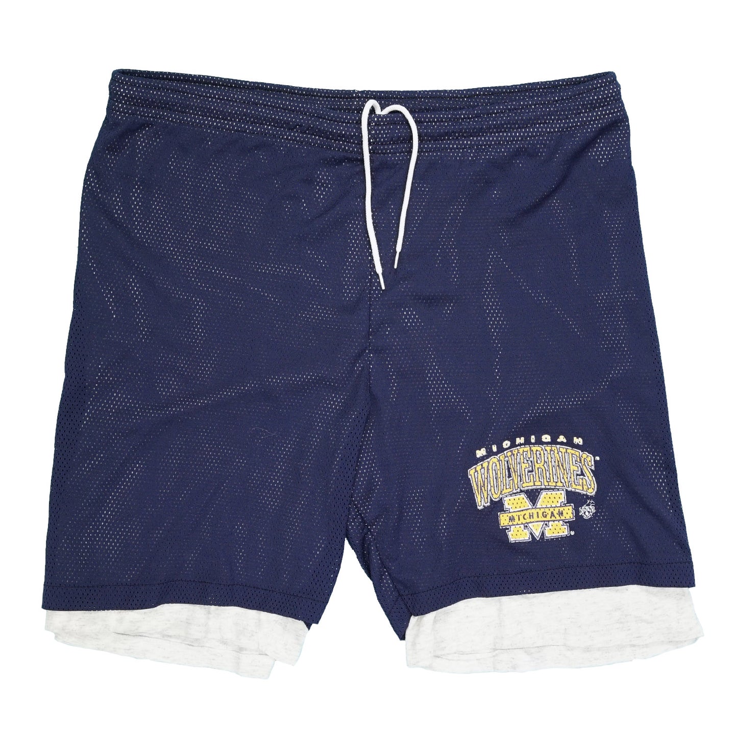 Vintage Michigan Wolverines warm-up shorts L