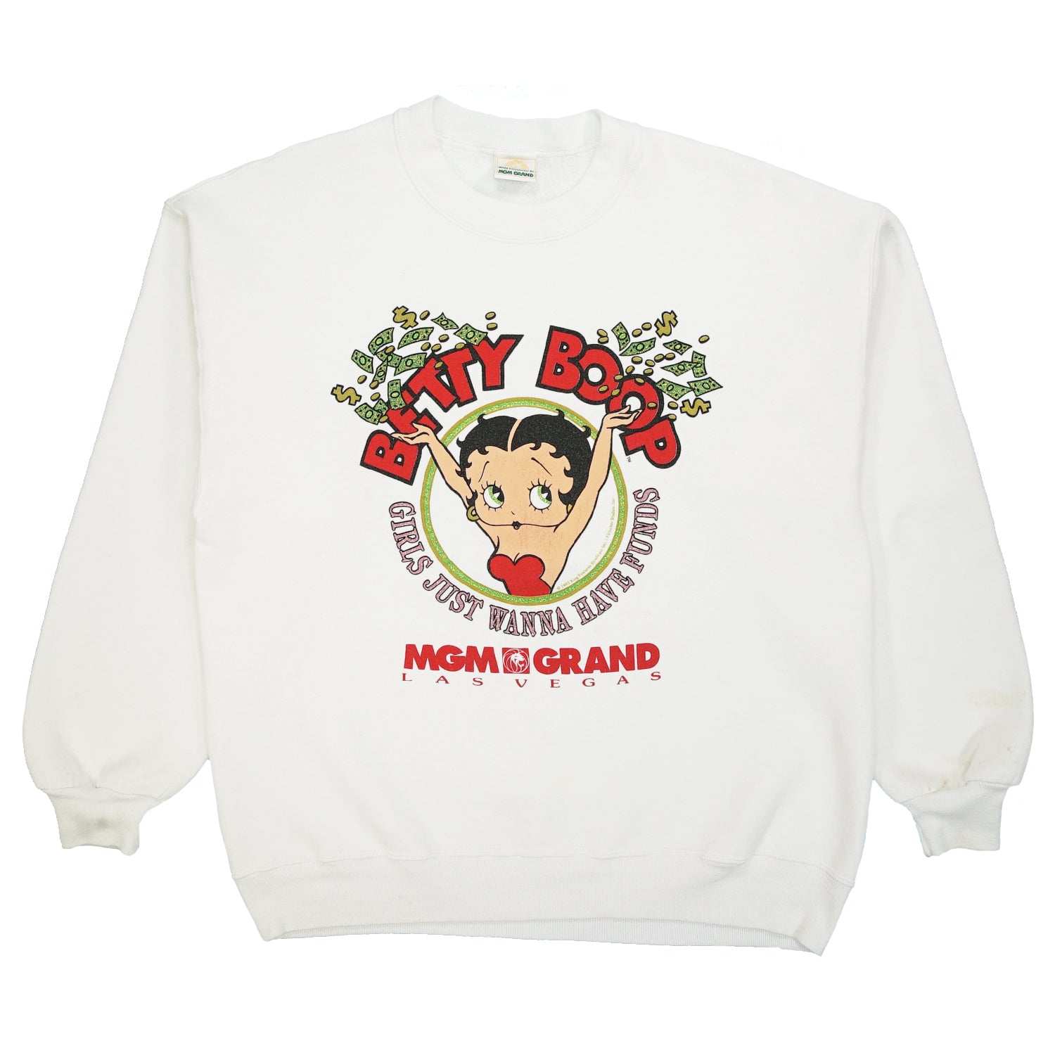 1993 Betty Boop MGM Grand Las Vegas crewneck L
