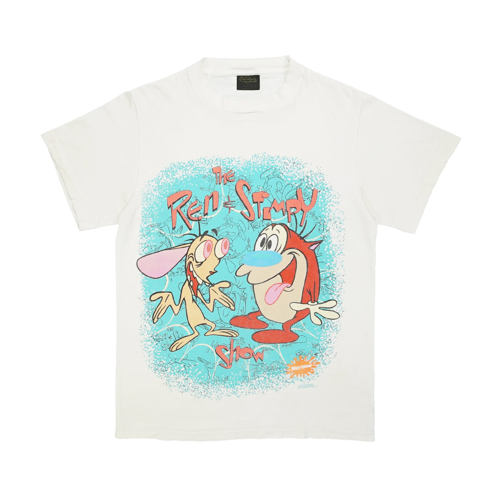 1991 Ren & Stimpy Nickelodeon cartoon tee M