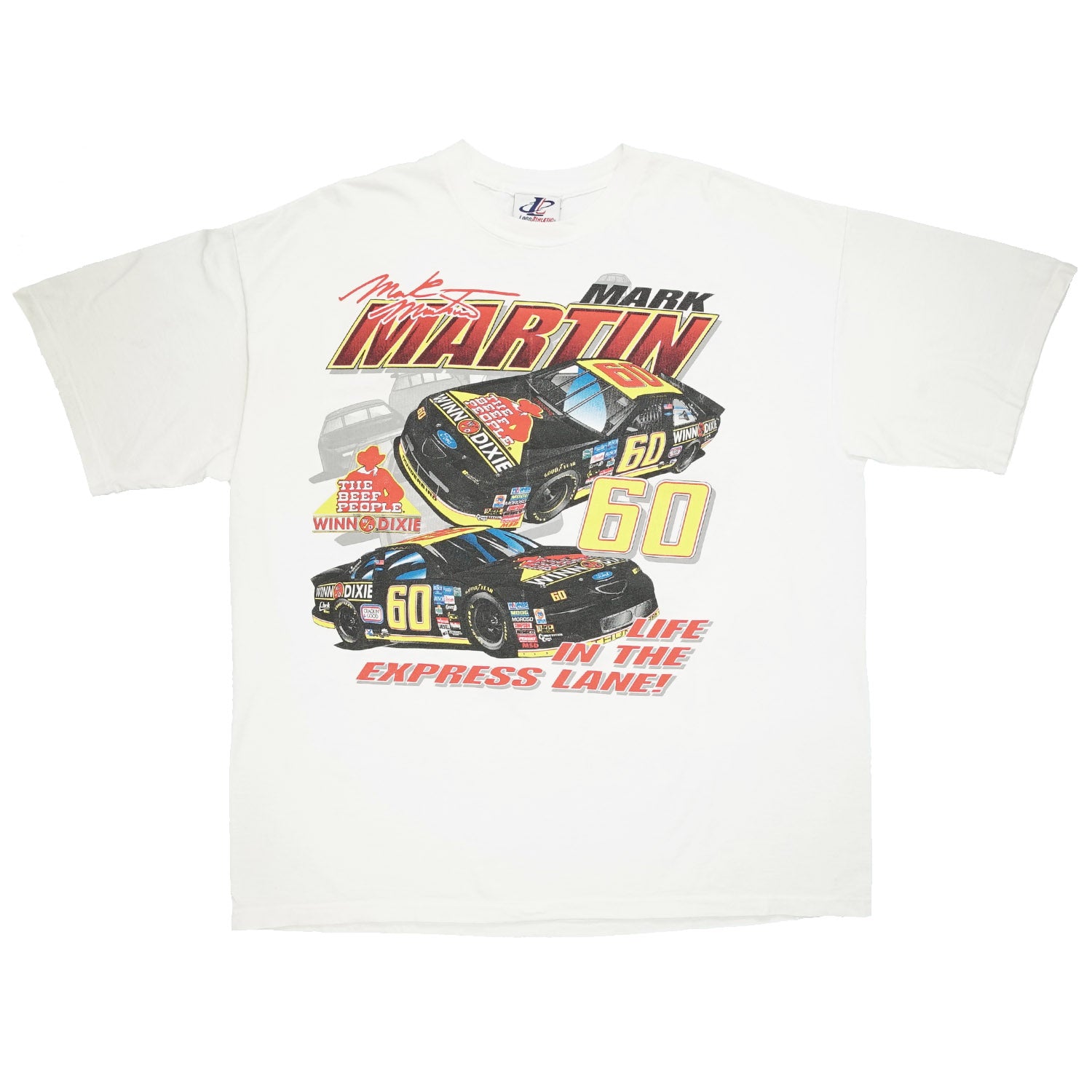 1997 Mark Martin Express Lane racing tee XL