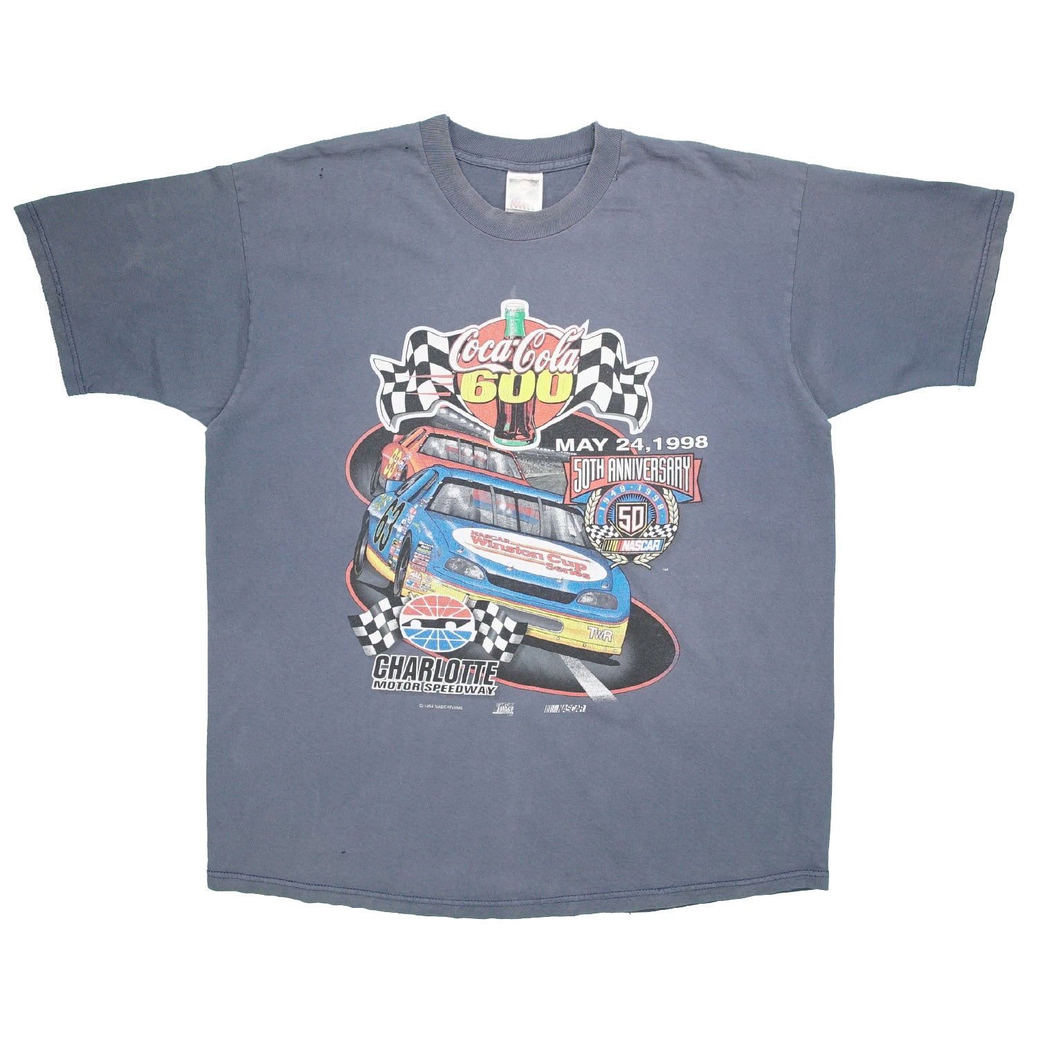 1998 50th Anniversary Nascar 600 racing tee XL