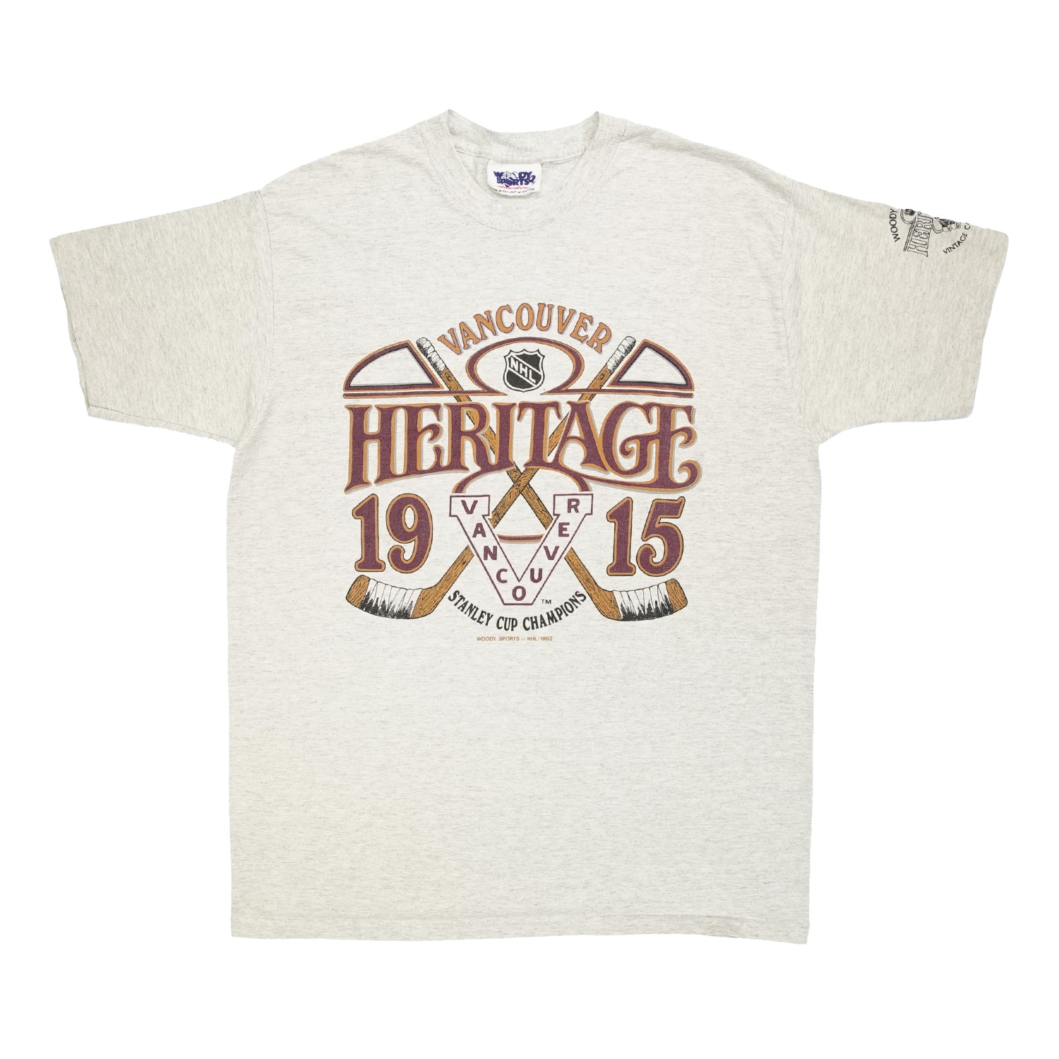 1992 Vancouver Millionaires 1915 Heritage tee L/XL