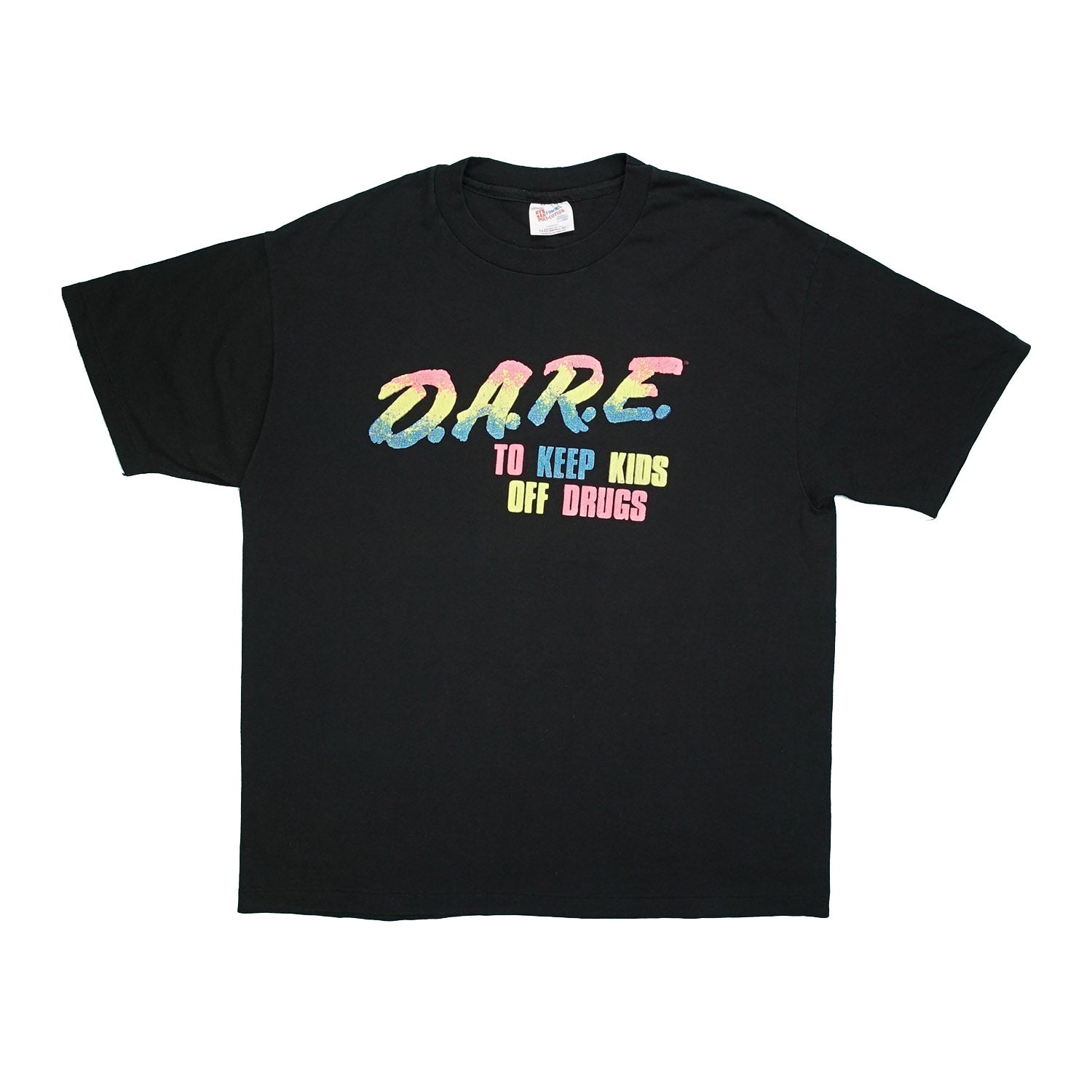 '90s D.A.R.E. rainbow tee XL