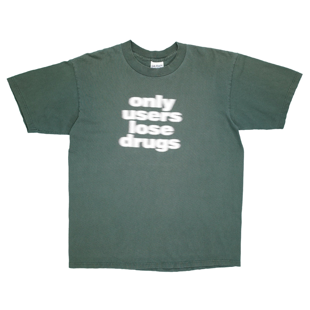 '90s "only users lose drugs" tee L