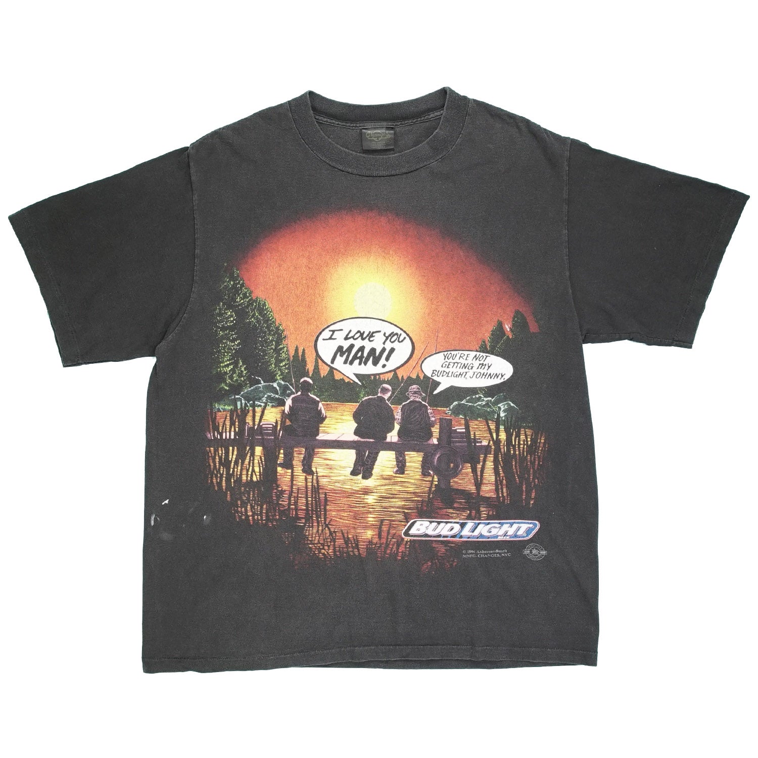 1996 Bud Light promotional tee XL