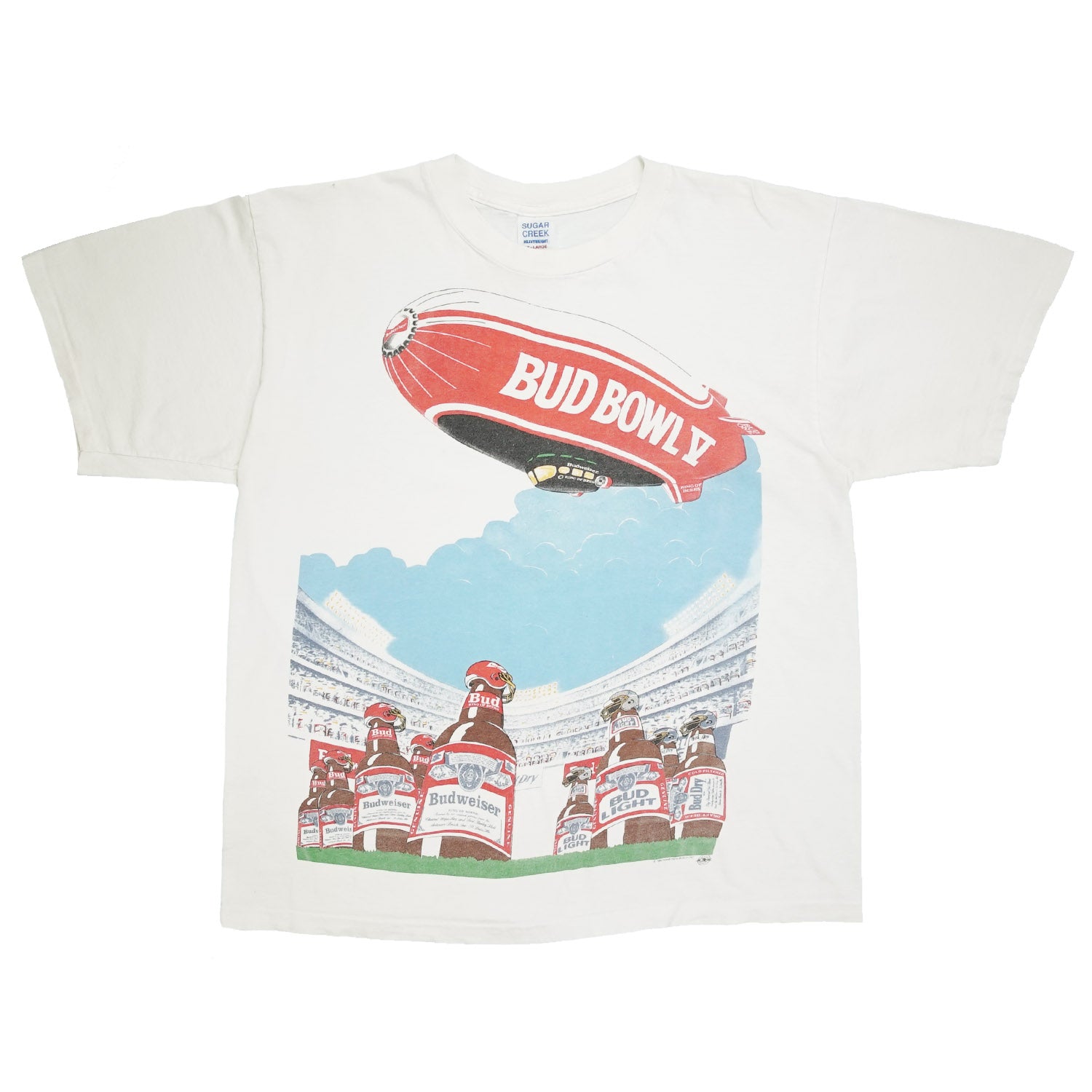 1992 Budweiser football promo Bud Bowl tee XL