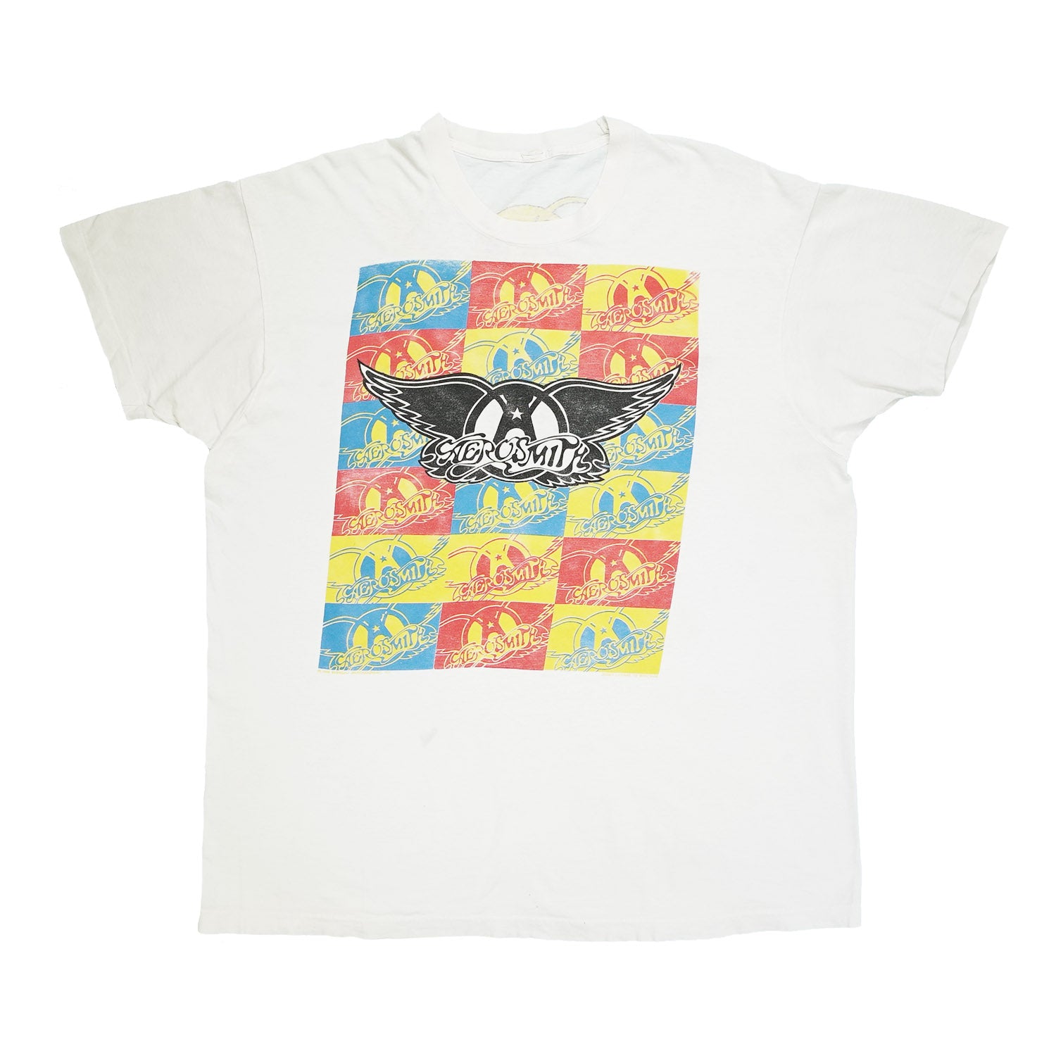 1989 Aerosmith PUMP Warhol graphic band tee XL