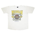 1989 Michigan National Basketball Champs distressed tee L