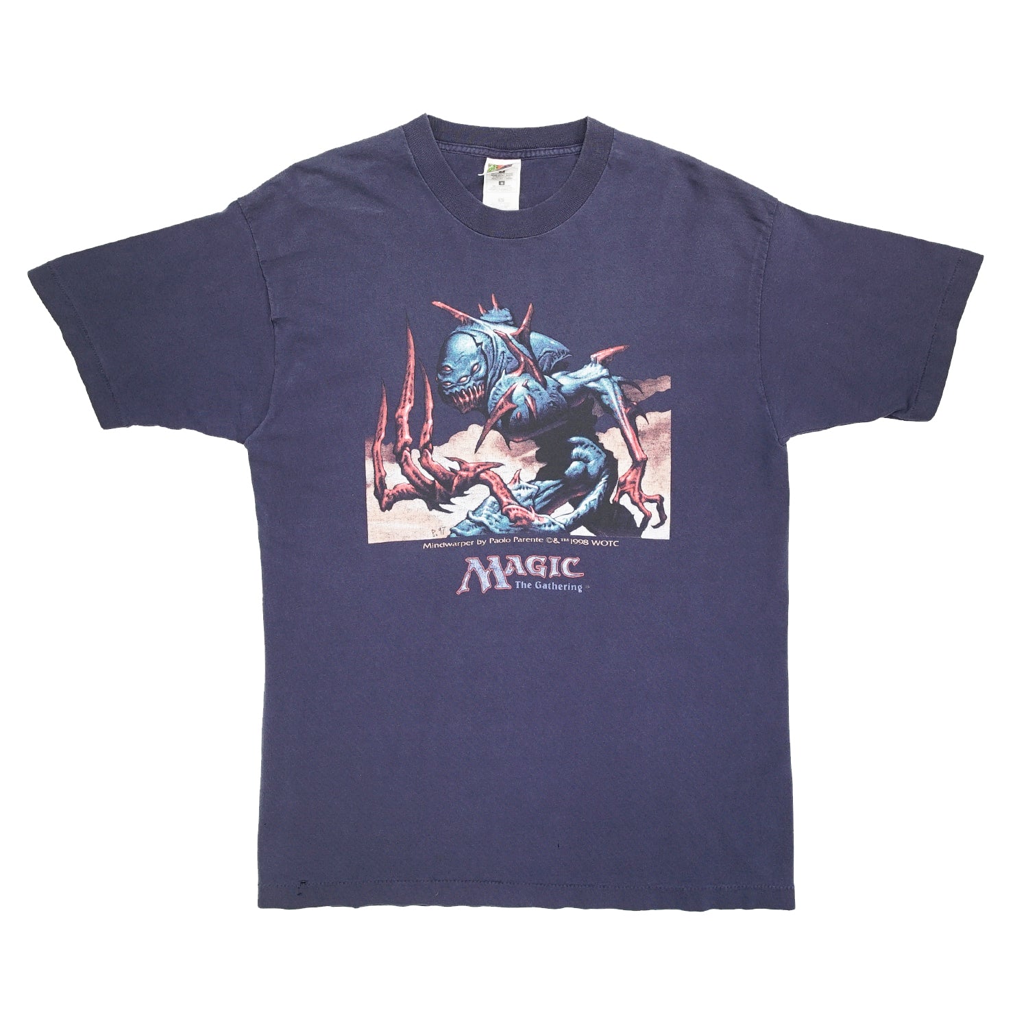 1998 Magic The Gathering Mindwarper TCG tee L