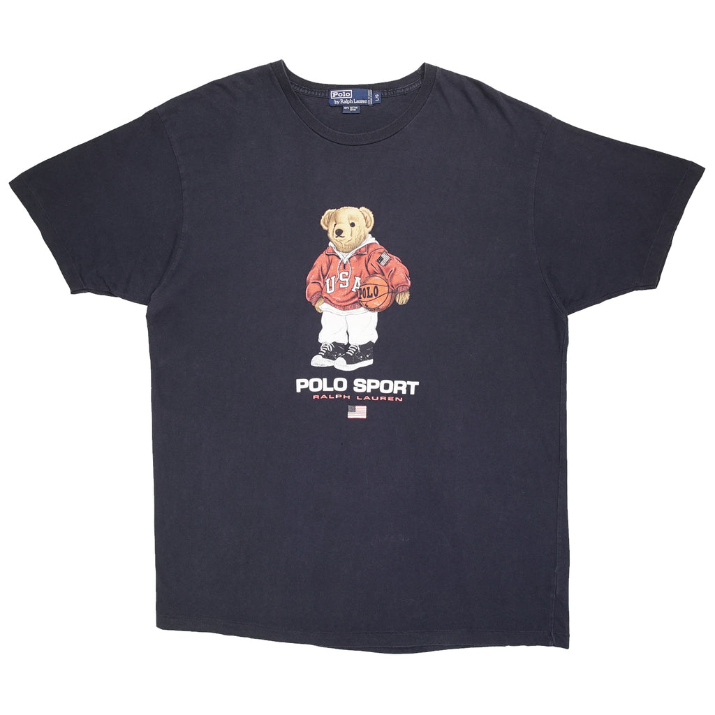 '90s Polo Sport basketball bear tee XL/XXL