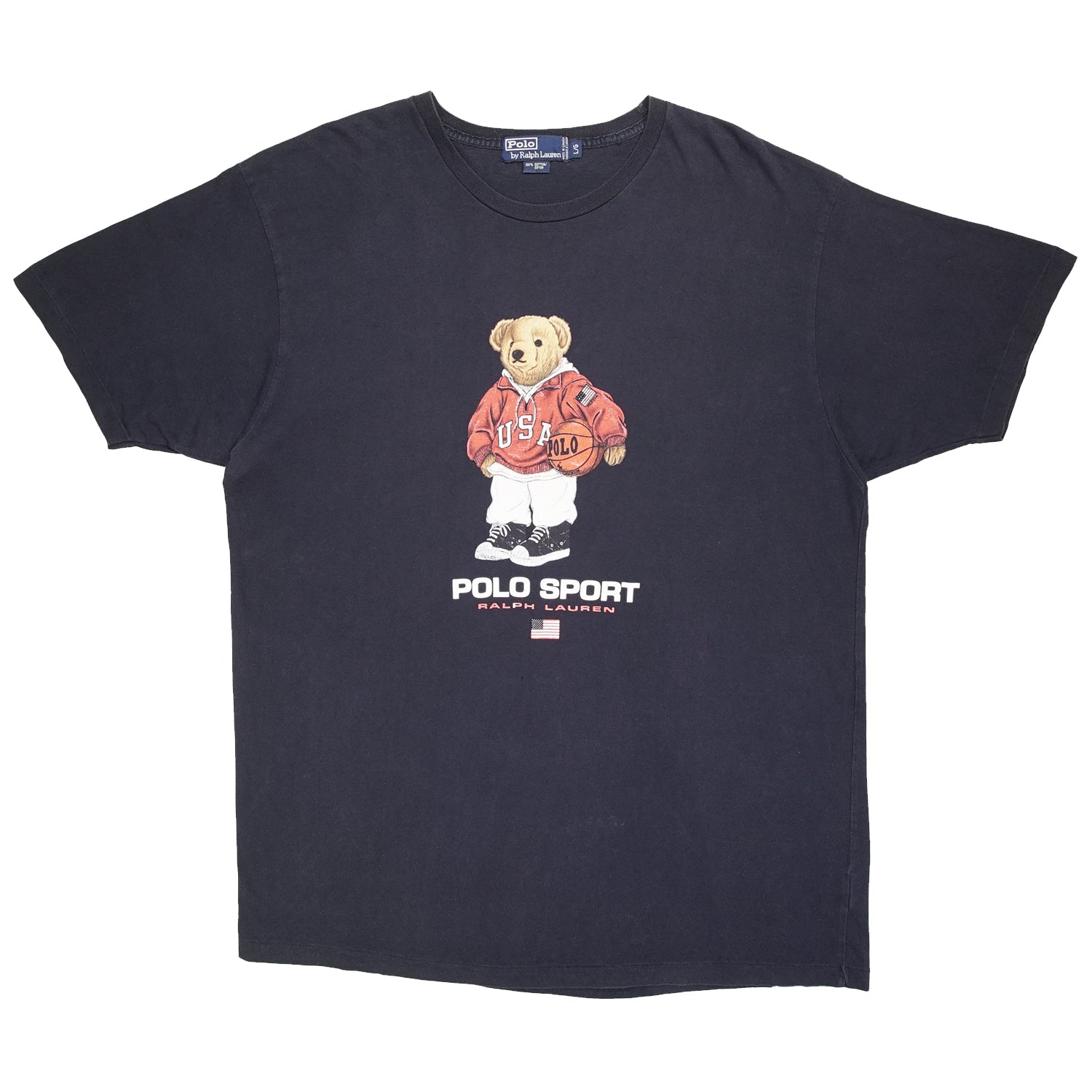 '90s Polo Sport basketball bear tee XL/XXL