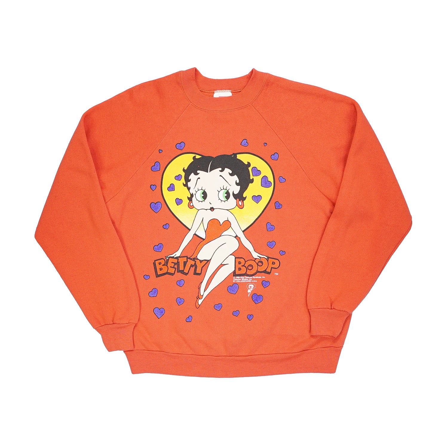 1996 Betty Boop hearts crewneck Women's M