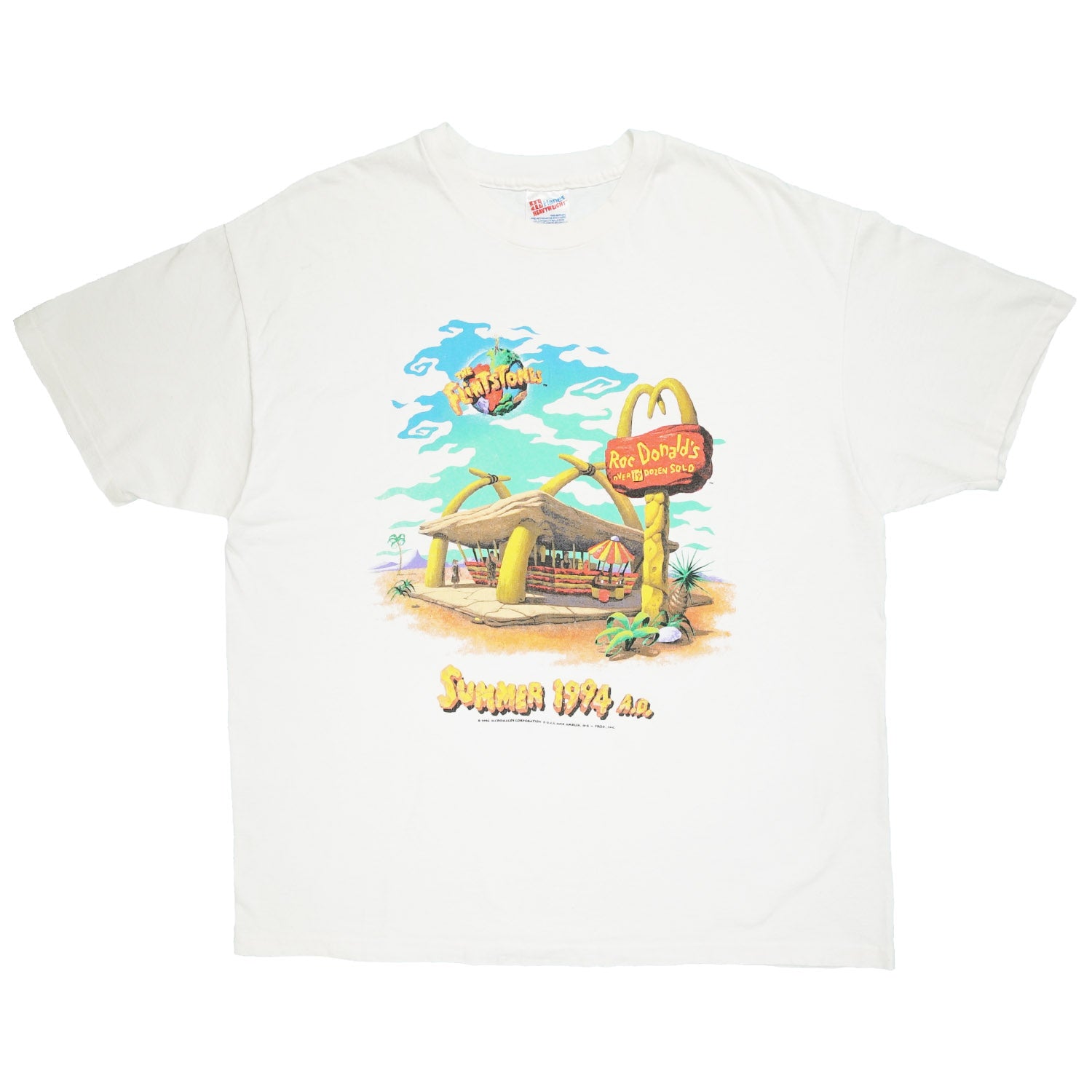 1994 The Flintstones Roc Donald's tee XL