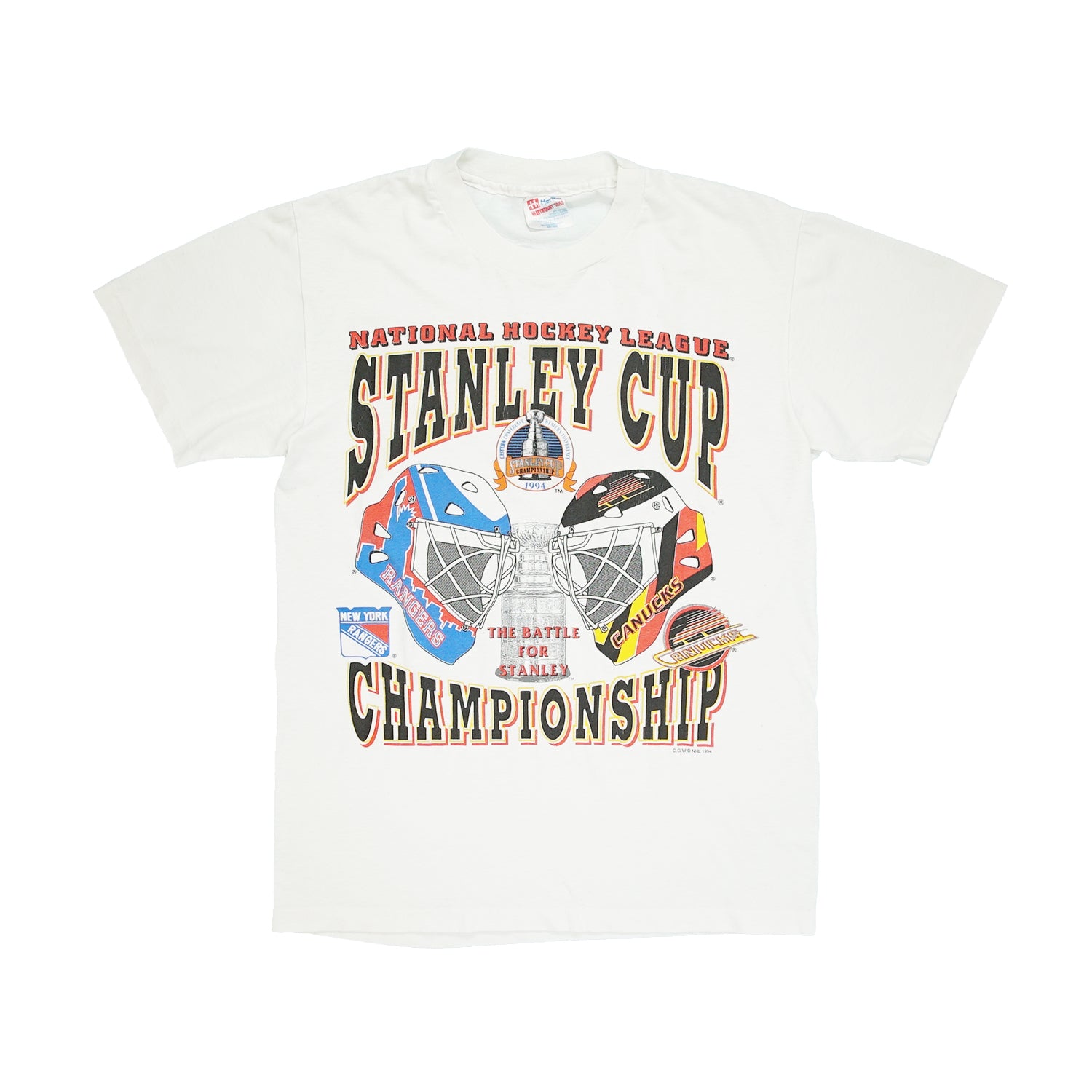 1994 Stanley Cup Championship Rangers vs. Canucks tee M