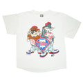 1993 Phillies Looney Tunes Taz & Bugs tee XL