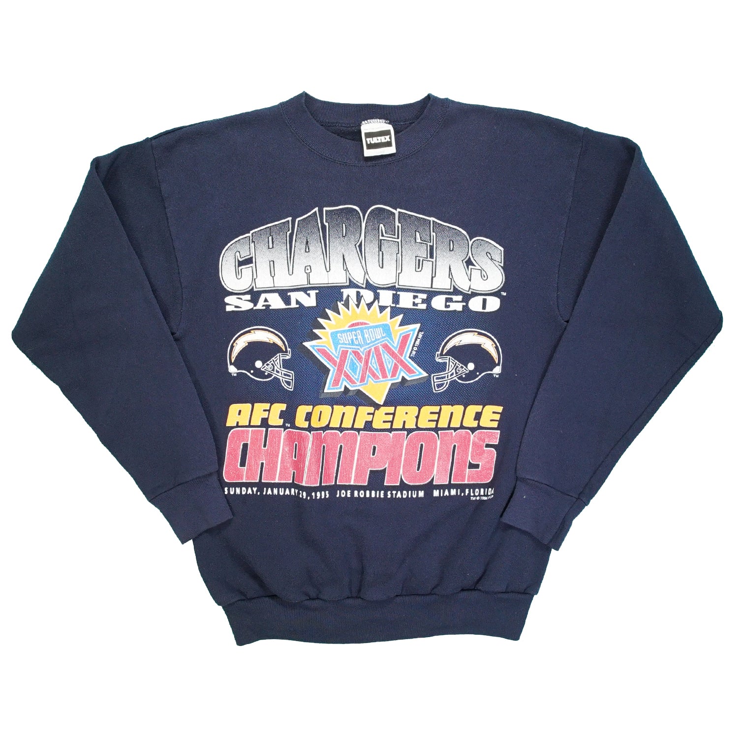 1994 San Diego Chargers AFC Champions crewneck L