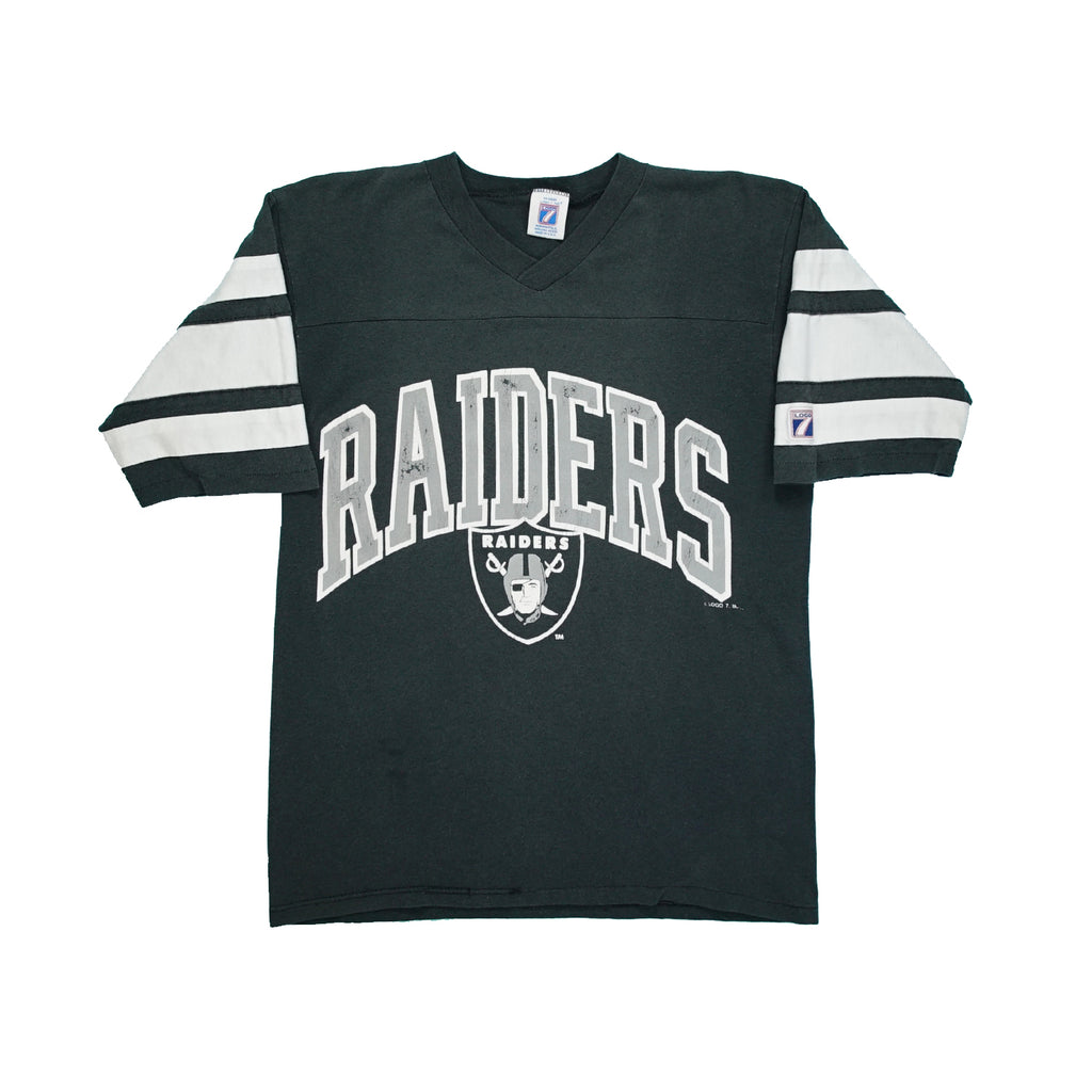 '90s Oakland Raiders arc logo tee S