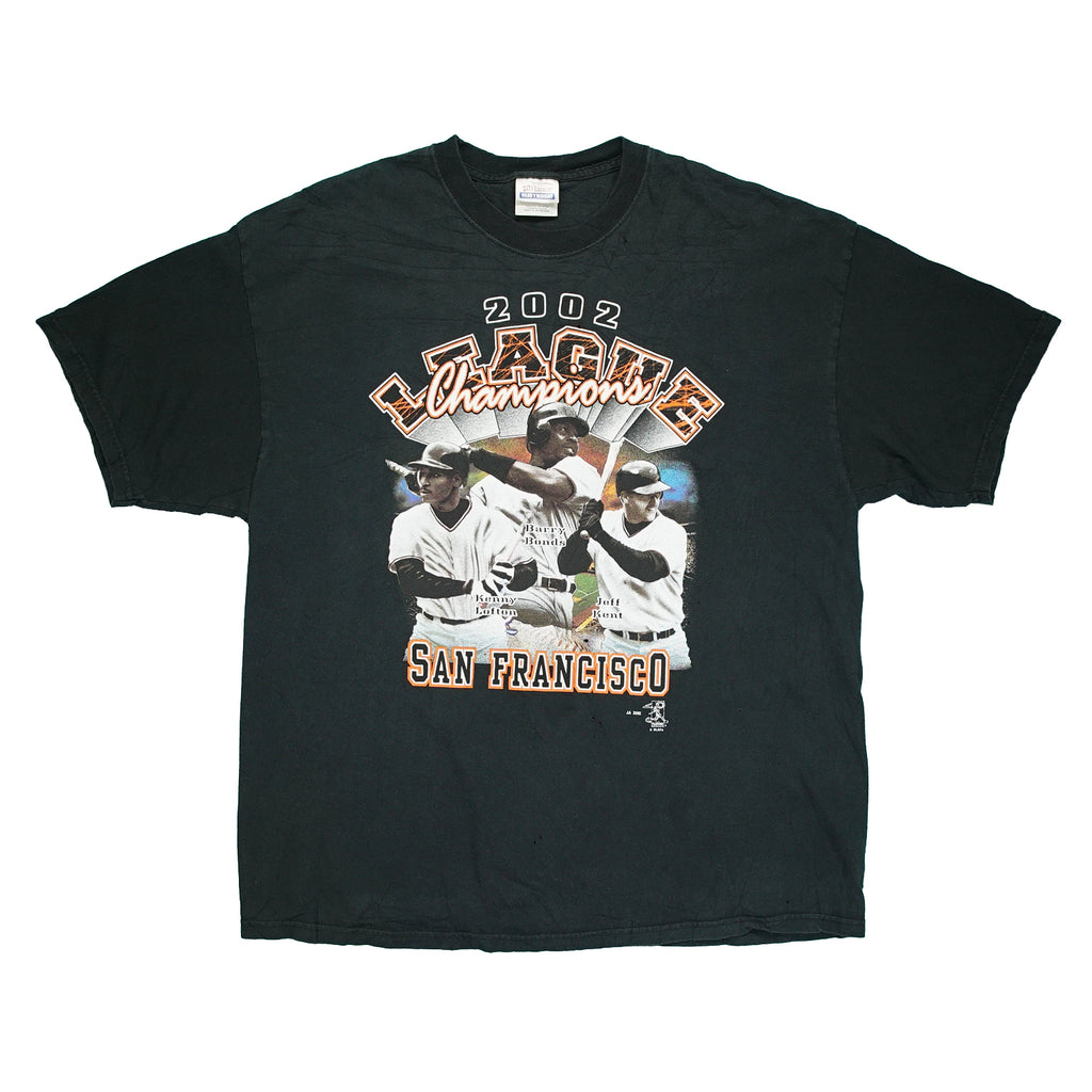 2002 SF Giants MLB Champions Barry Bonds tee XL