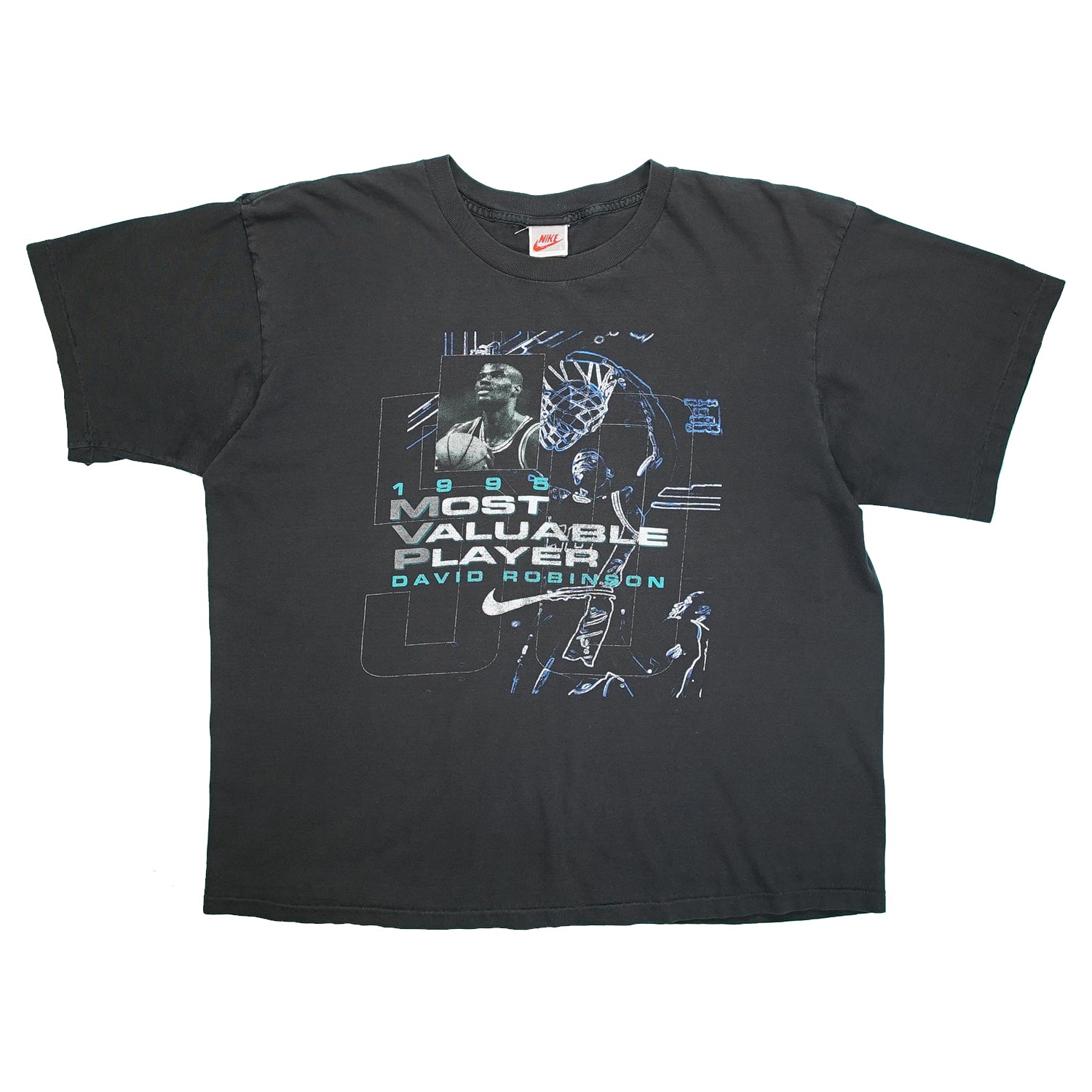 1995 NBA MVP David Robinson Nike tee L
