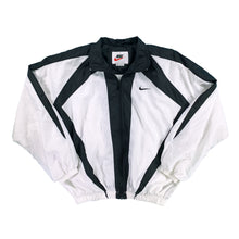 Load image into Gallery viewer, &#39;90s Nike black and white track jacket XL
