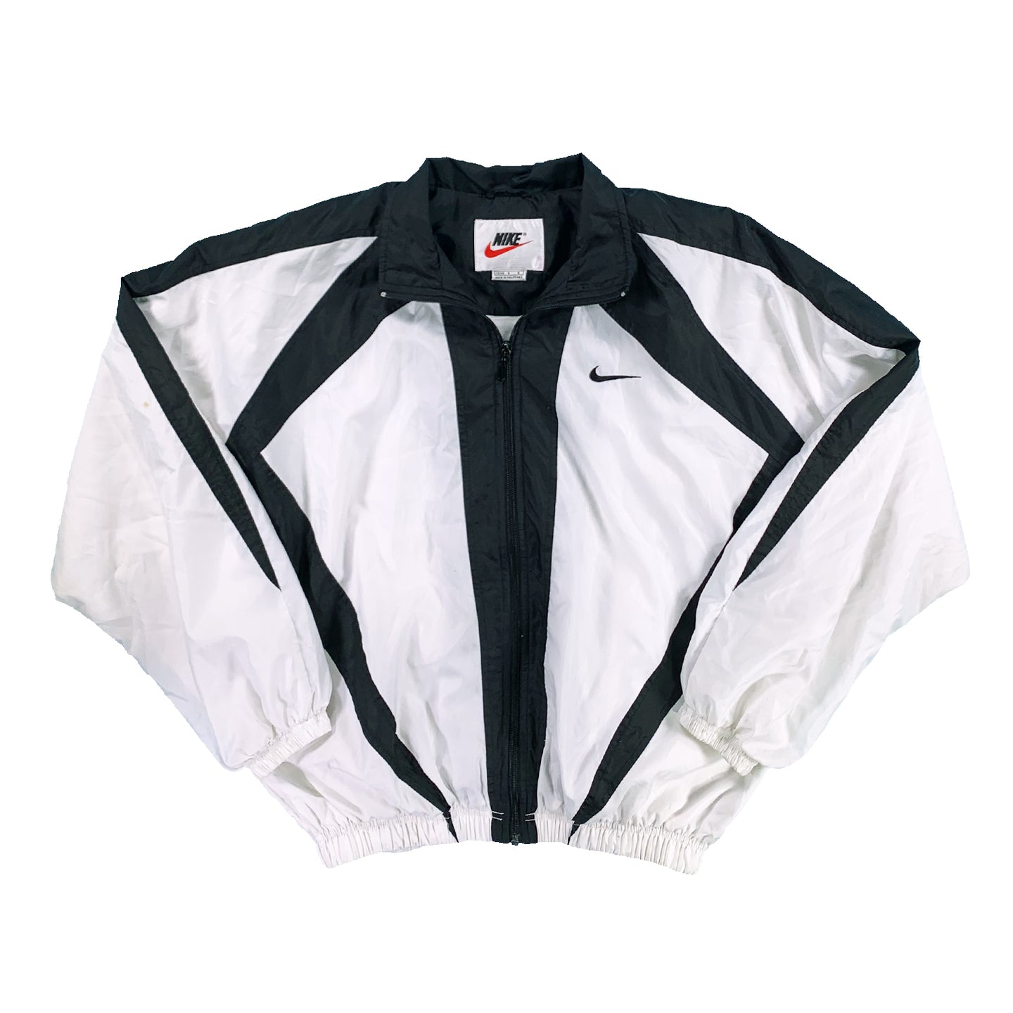 '90s Nike black and white track jacket XL