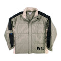 Vintage Nike block text puffer olive green L