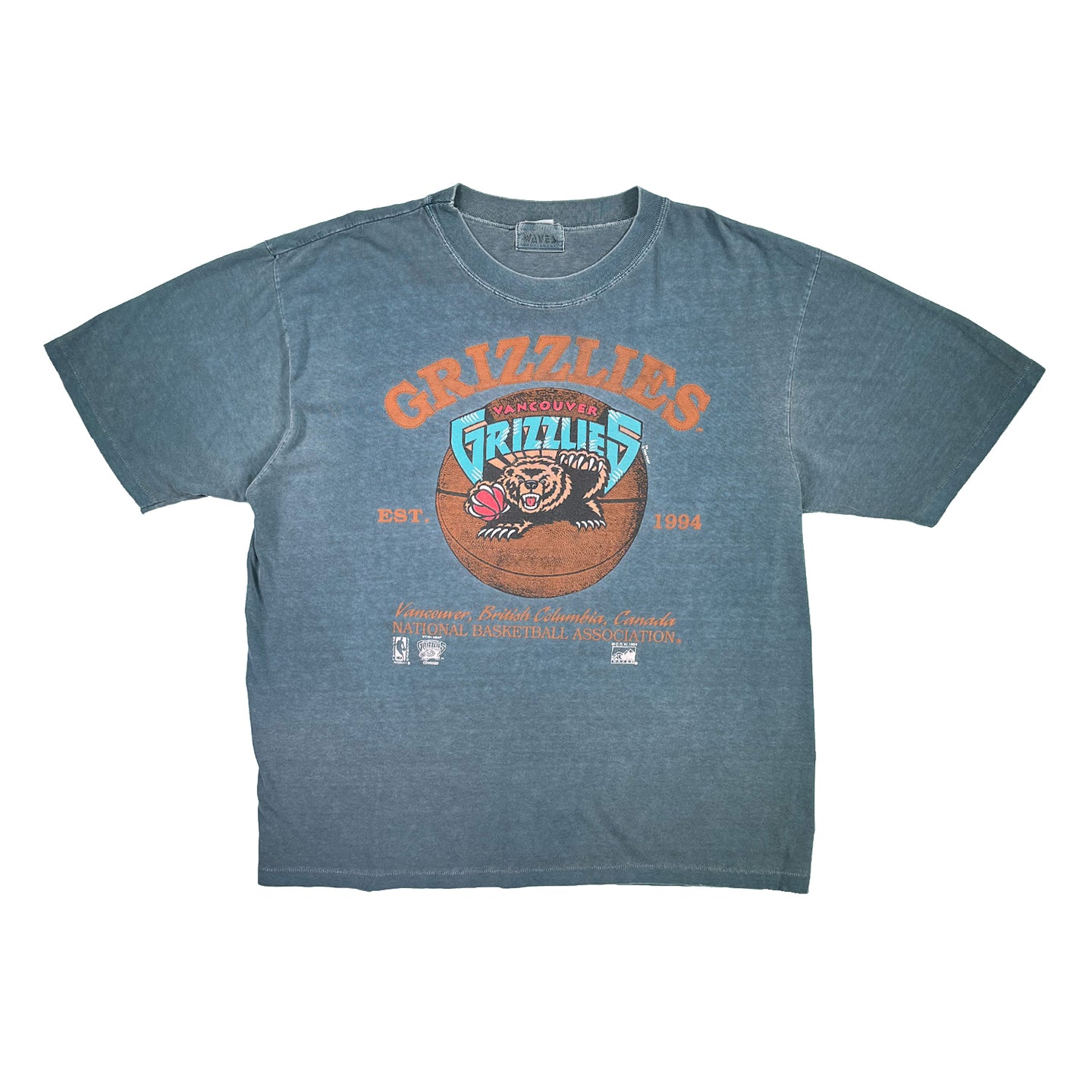 1994 Vancouver Grizzlies Waves tee XL
