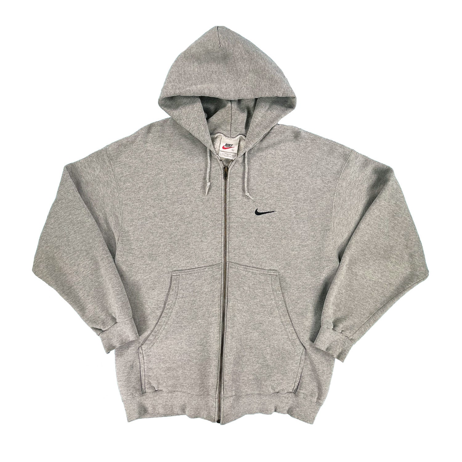 '90s Nike mini swoosh zip hoodie L