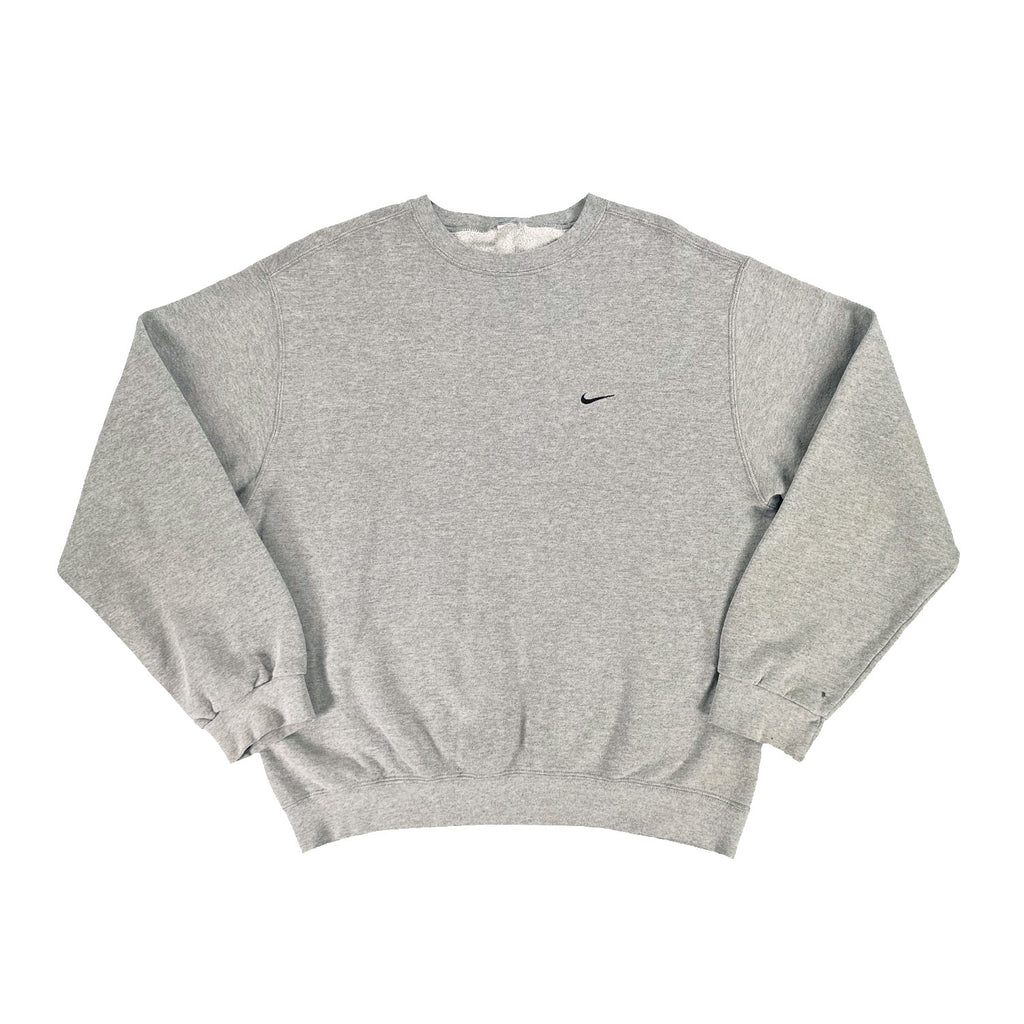 Vintage Nike mini swoosh crewneck grey M