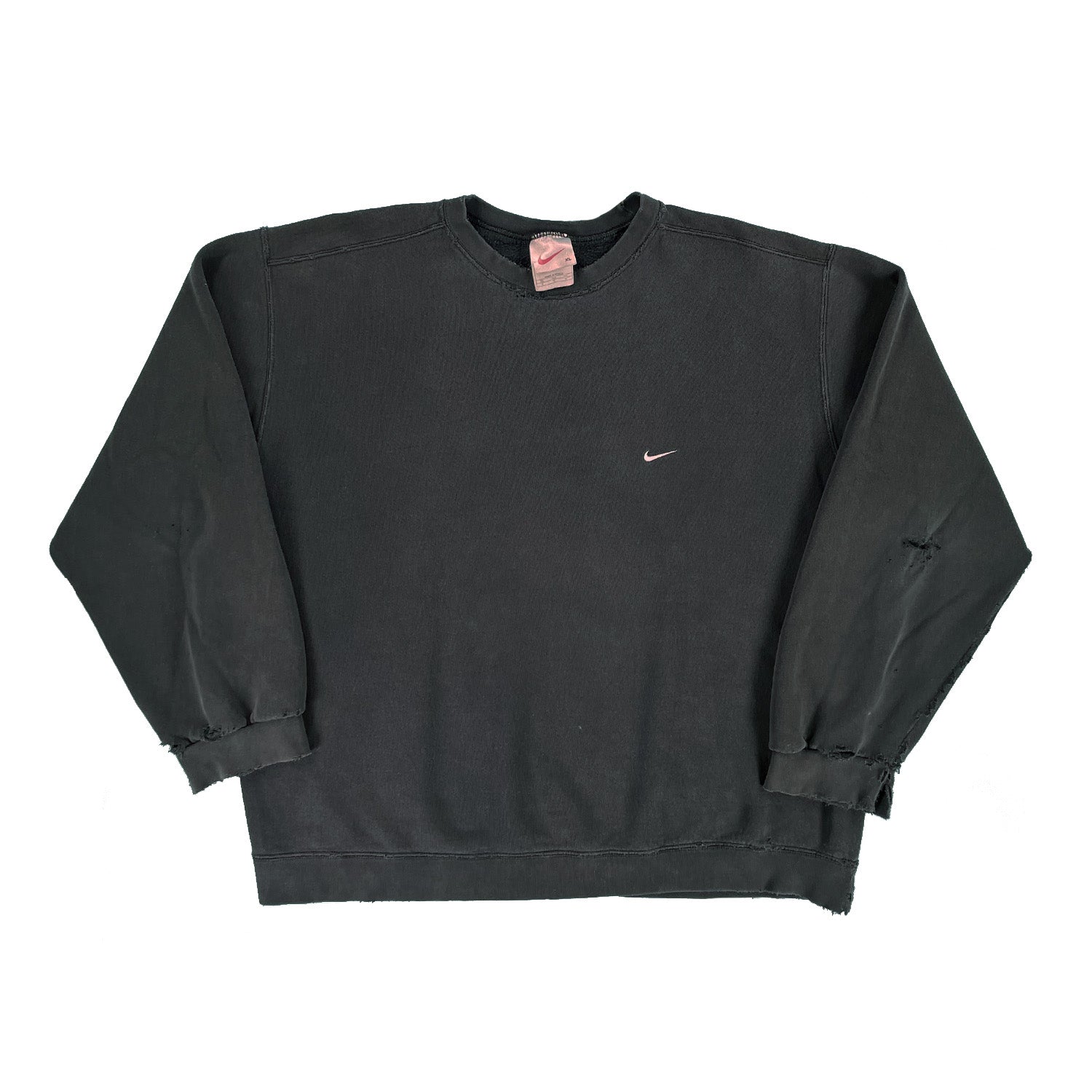 '90s Nike mini swoosh crewneck distressed XL