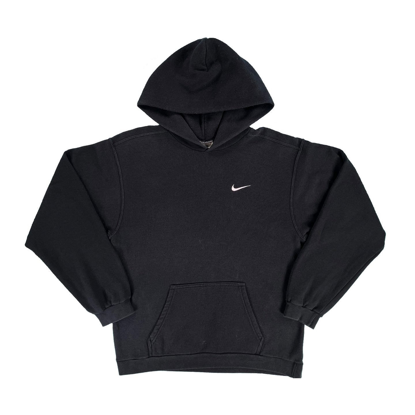 Nike black swoosh hot sale hoodie women's