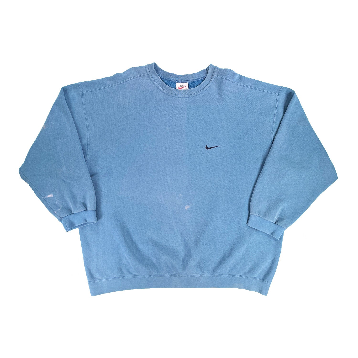'90s Nike mini swoosh faded crewneck XXL