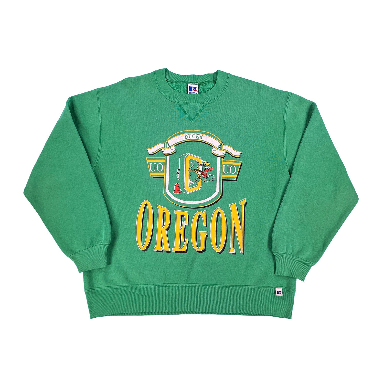 '90s University of Oregon Russell Athletic crewneck L