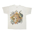 '90s Africa animal art collage tee L