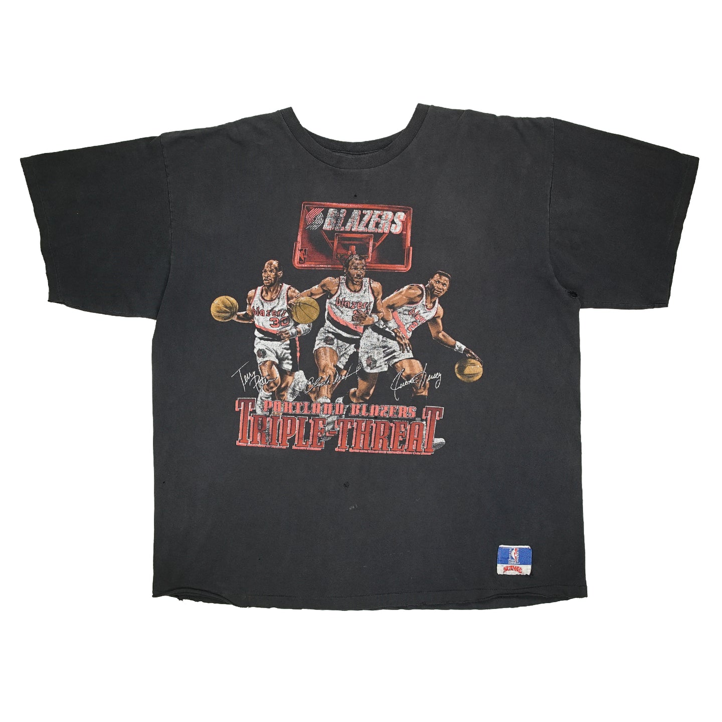 '90s Portland Blazers Triple Threat faded tee XL