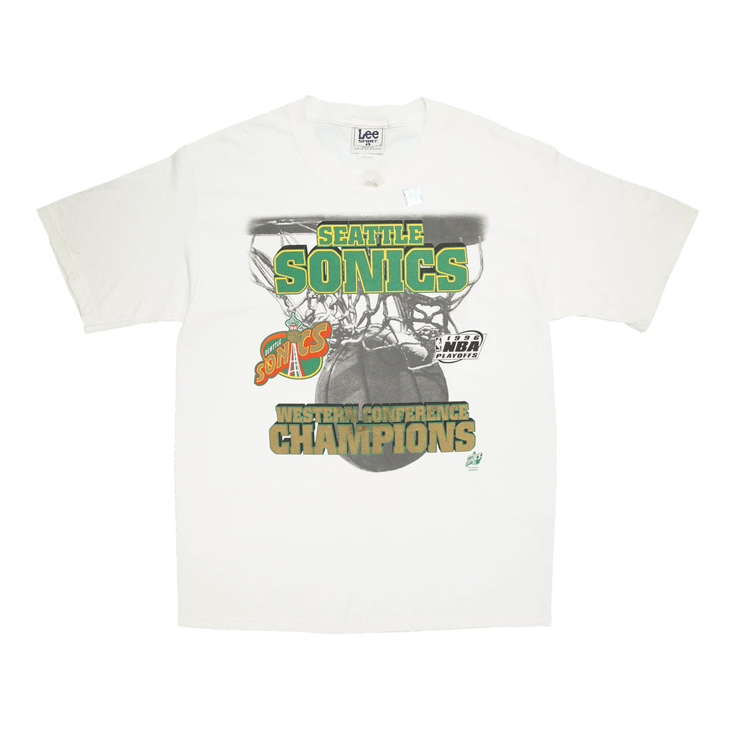 1996 Seattle Sonics NBA Playoffs deadstock tee L/XL