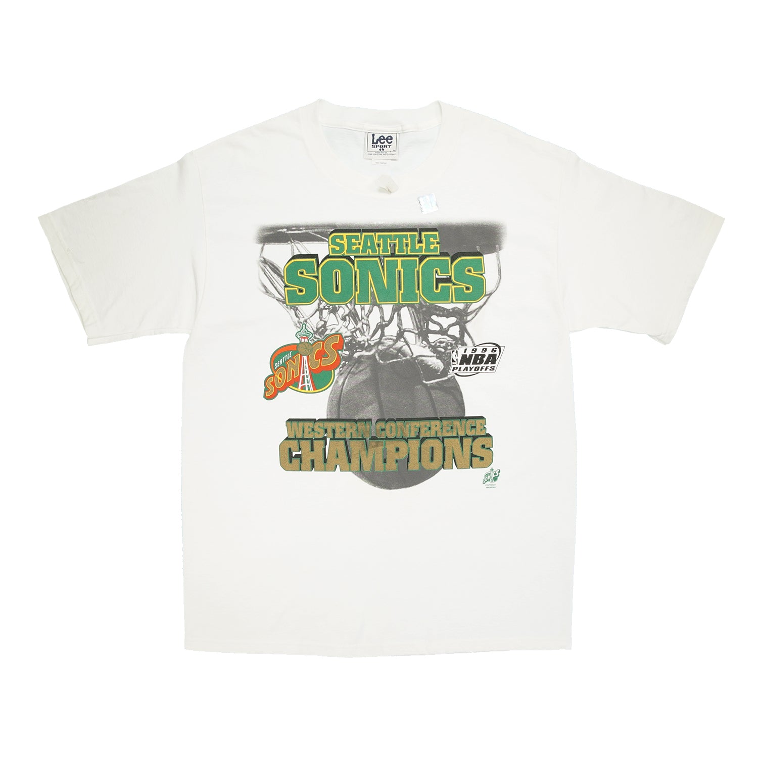 1996 Seattle Sonics NBA Playoffs deadstock tee L/XL