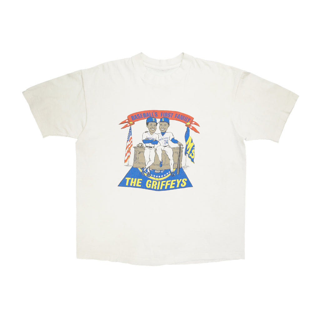 1990 "The Griffeys" Baseball's first family tee XL