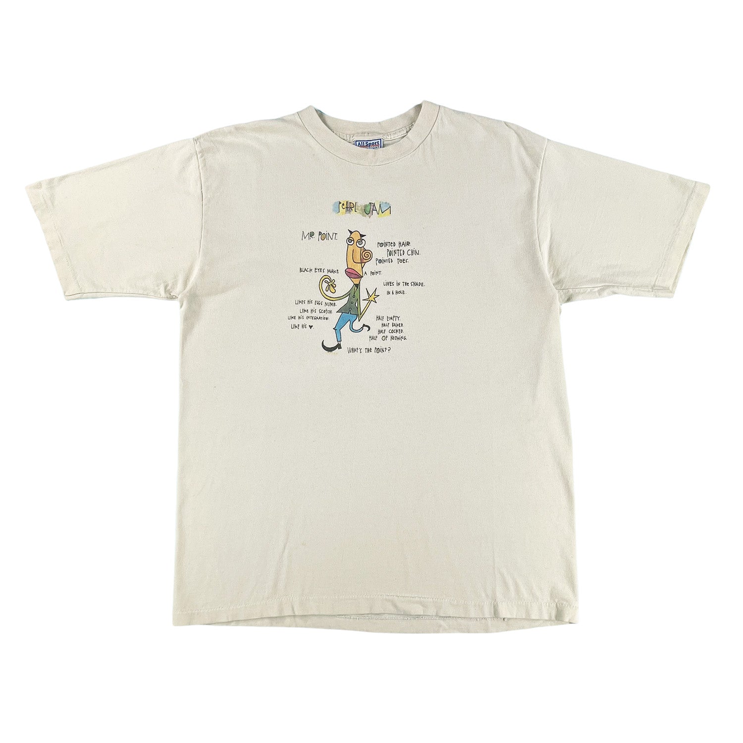 1995 Pearl Jam Mr. Point Vitalogy tour tee L