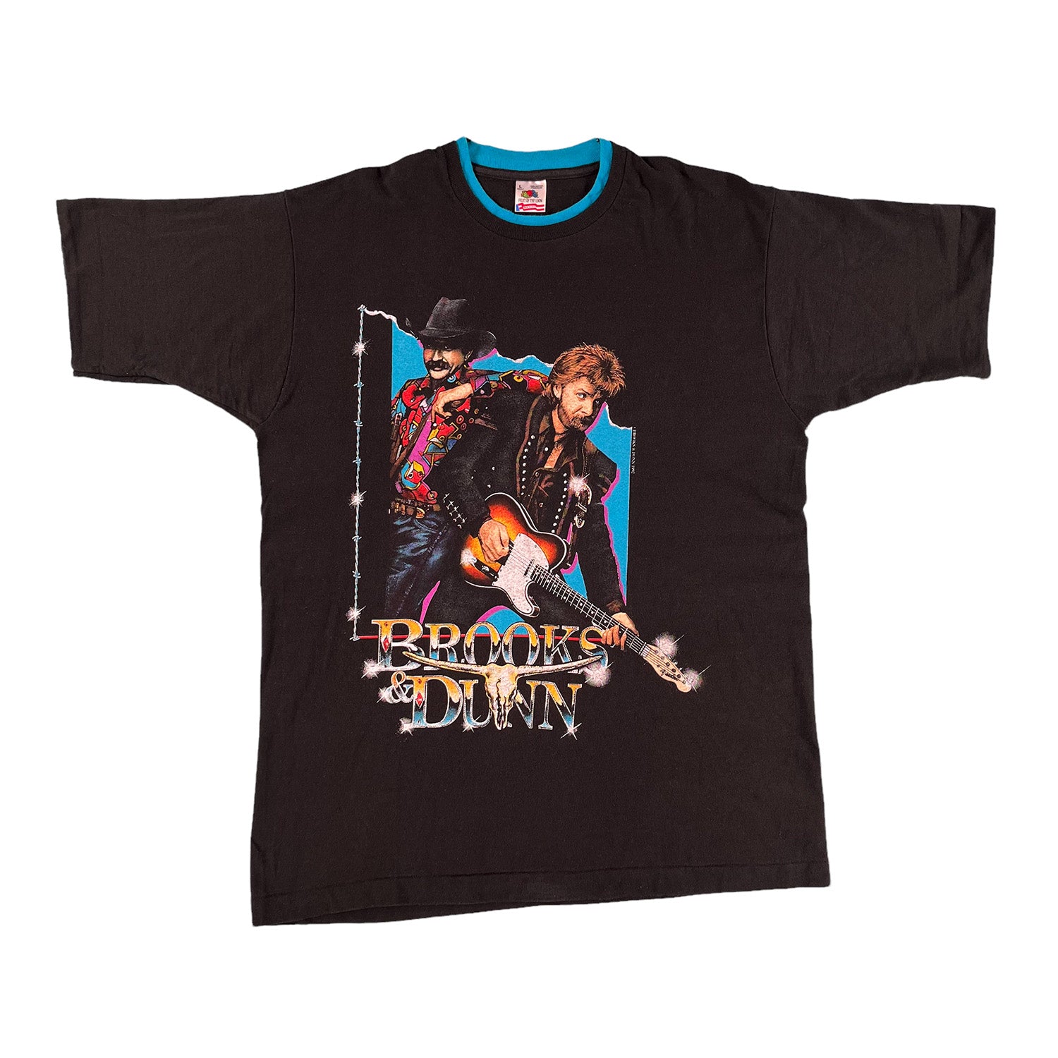 1992 Brooks & Dunn Trail Drive band tee L