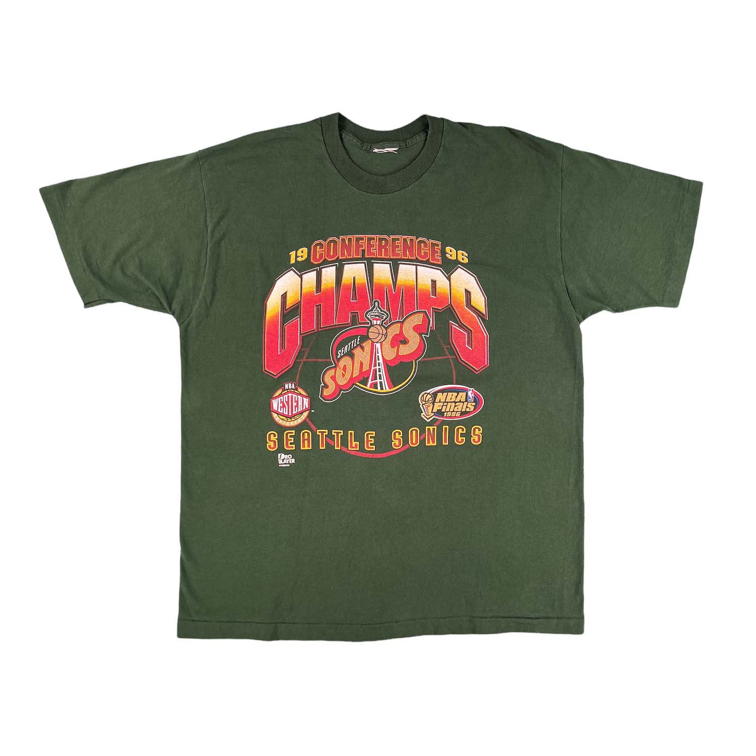 1996 Seattle Sonics NBA Finals 1996 tee XL