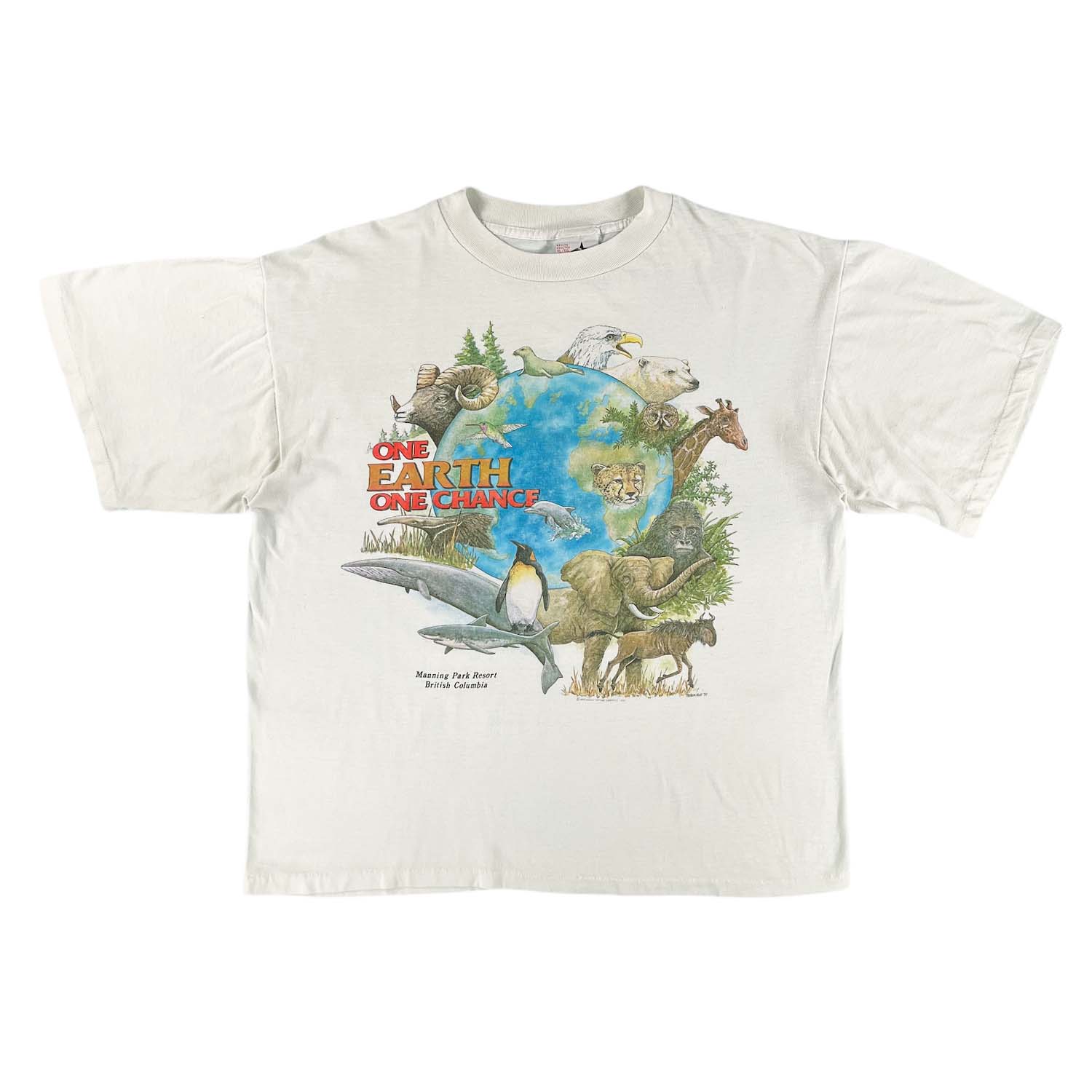 1991 One Earth One Change Harlequin tee L/XL