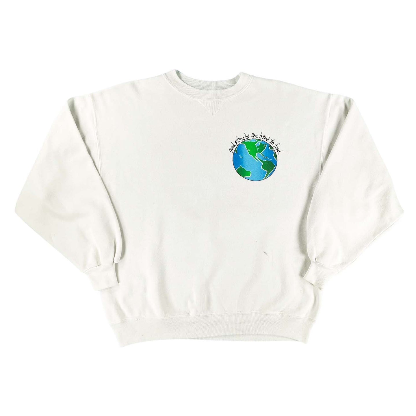 '90s Good Planets Are Hard to Find crewneck XL
